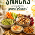 Une lunchbox colorée avec des snacks sains et gourmands pour enfants