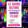 Enfants s'amusant lors d'une fête d'anniversaire néon colorée