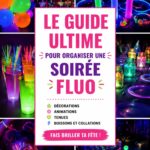 Enfants s'amusant lors d'une fête d'anniversaire néon colorée