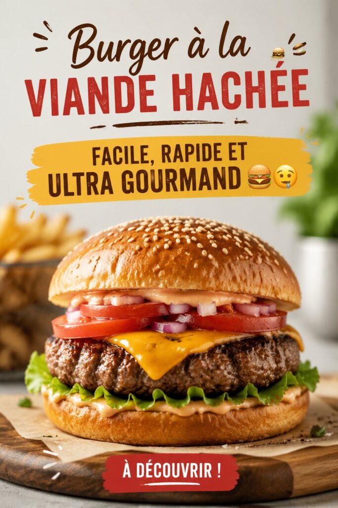 Burger fait maison pour les enfants, simple et gourmand