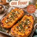 Butternut rôtie au four, dorée et appétissante, servie dans une assiette colorée.