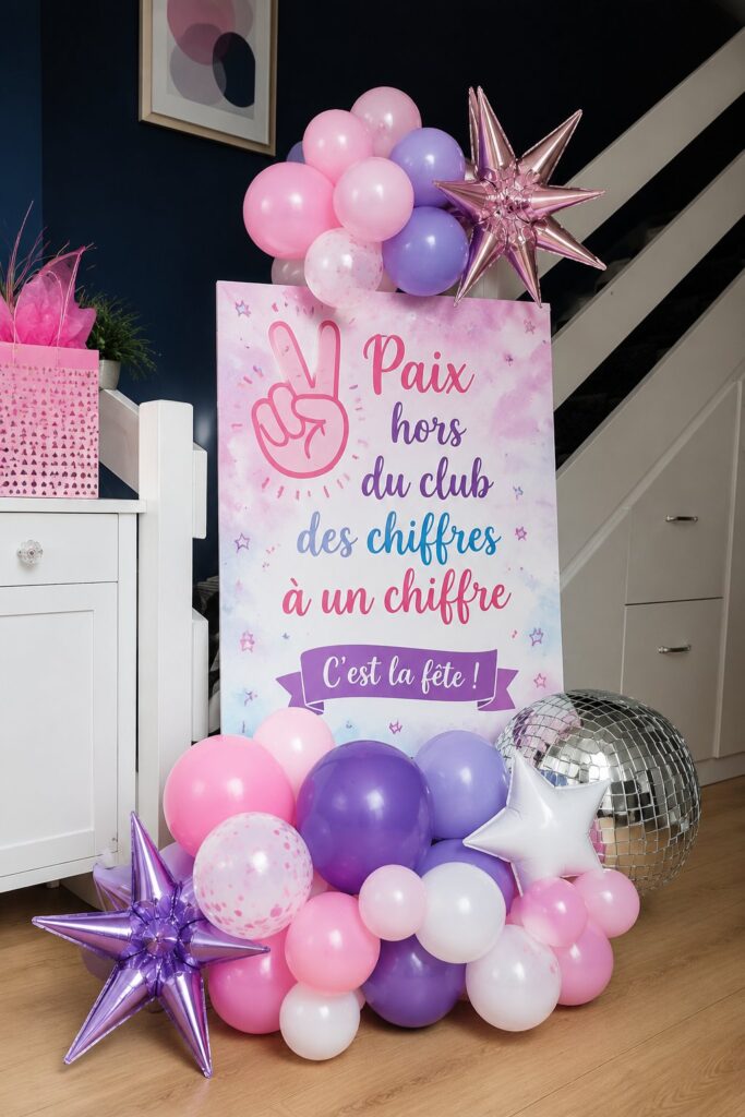 Décoration colorée de chambre d'enfant sans chiffres, inspirant créativité
