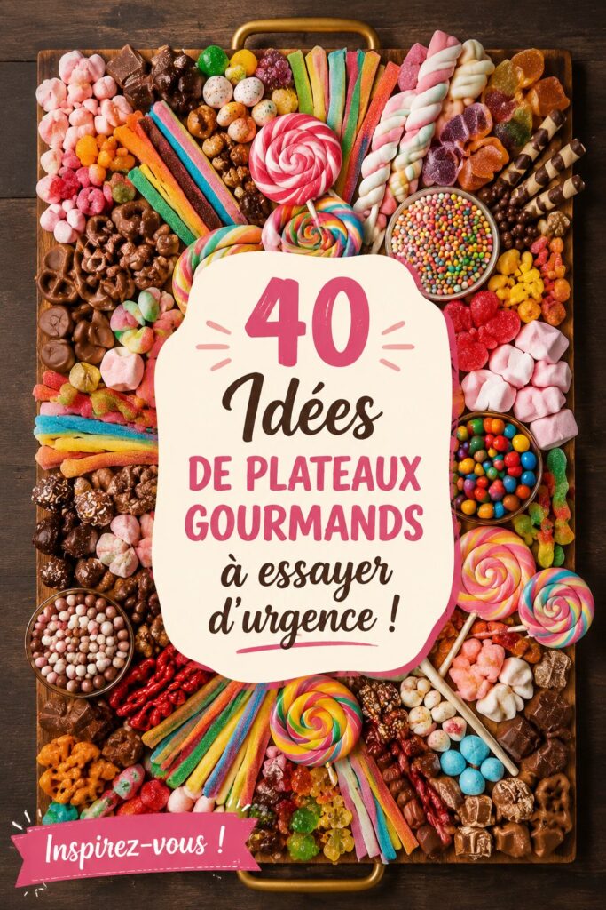 Plateau coloré de desserts gourmands pour enfants