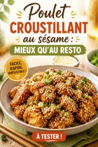 Recette de poulet croustillant au sésame, parfait pour les lunchboxes