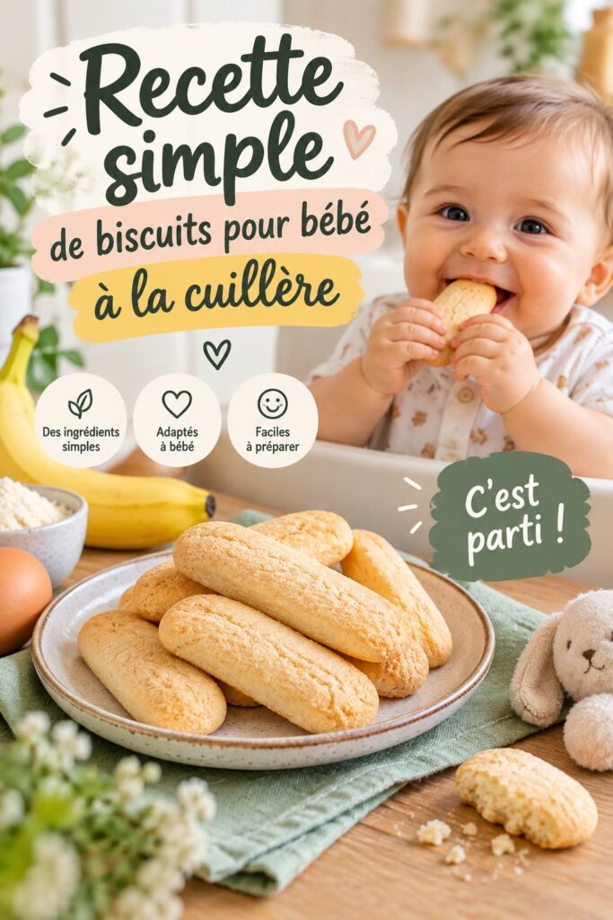 Une assiette colorée de biscuits à la cuillère pour bébé, prêts à être dégustés.