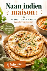 Des naans indiens moelleux fraîchement préparés sur une assiette, indiquant le côté appétissant de cette recette maison.