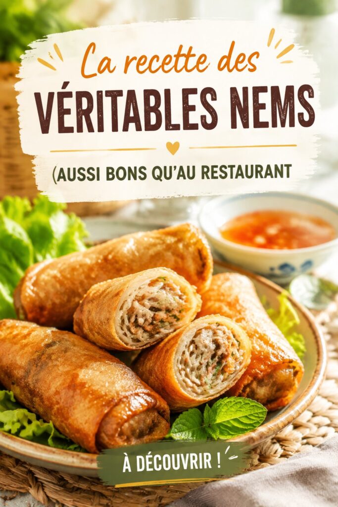 Une assiette de nems croustillants faits maison, parfaite pour un repas familiale.