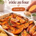 Patates douces rôties au four présentées dans une lunchbox colorée pour enfants.