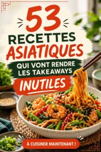 Lunchbox avec des recettes asiatiques pour enfants, colorées et appétissantes.