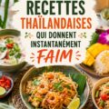 Lunchbox d'enfant avec des recettes thaïlandaises délicieuses et colorées.