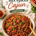 Riz rouge aux épices Cajun servi dans une lunchbox enfant
