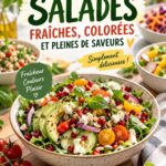 Salades colorées et fraîches prêtes pour une lunchbox d'enfant