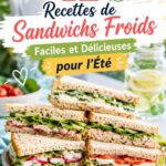 Une sélection colorée de sandwichs froids parfaitement présentés pour un repas d'été.