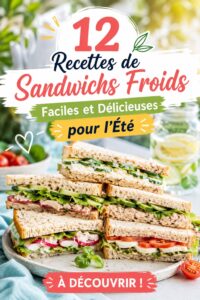 Une sélection colorée de sandwichs froids parfaitement présentés pour un repas d'été.