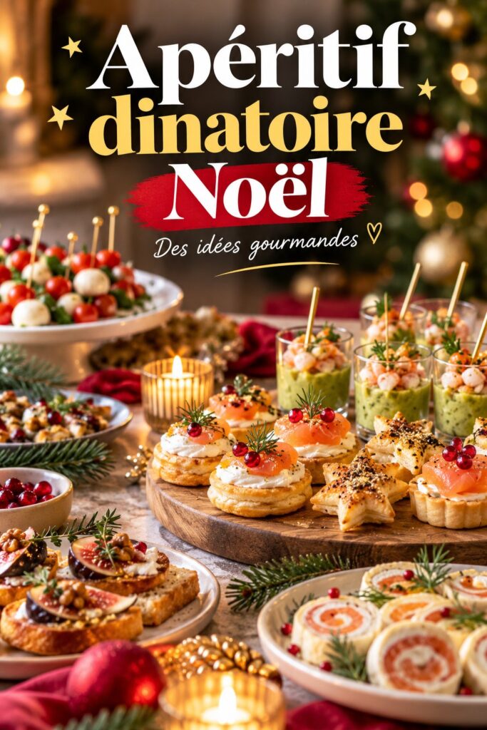 Assiette d'apéritif dinatoire de Noël avec des bouchées colorées pour enfants.