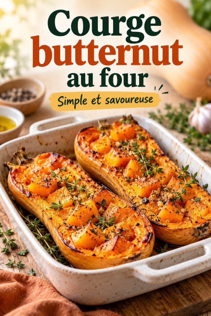 Un plat de courge butternut rôtie, idéal pour les lunchboxes enfants.