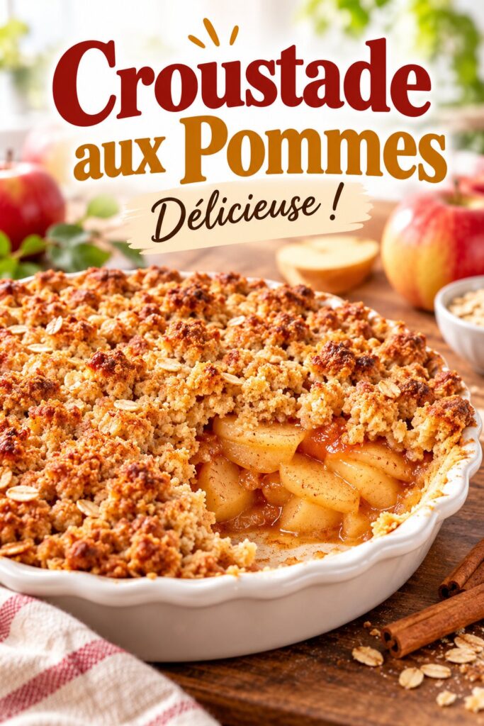 Croustade aux pommes dorée et appétissante, prête à être servie