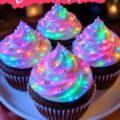 Cupcakes lumineux décorés pour un anniversaire d'enfants