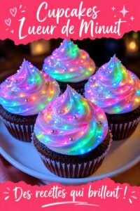 Cupcakes lumineux décorés pour un anniversaire d'enfants
