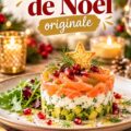 Entrée de Noël originale préparée avec des enfants, colorée et festive