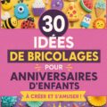 Enfants s'amusant à créer des décorations pour un anniversaire