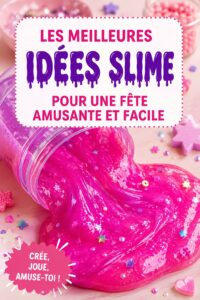 Une fête slime réussie avec des enfants créant du slime coloré