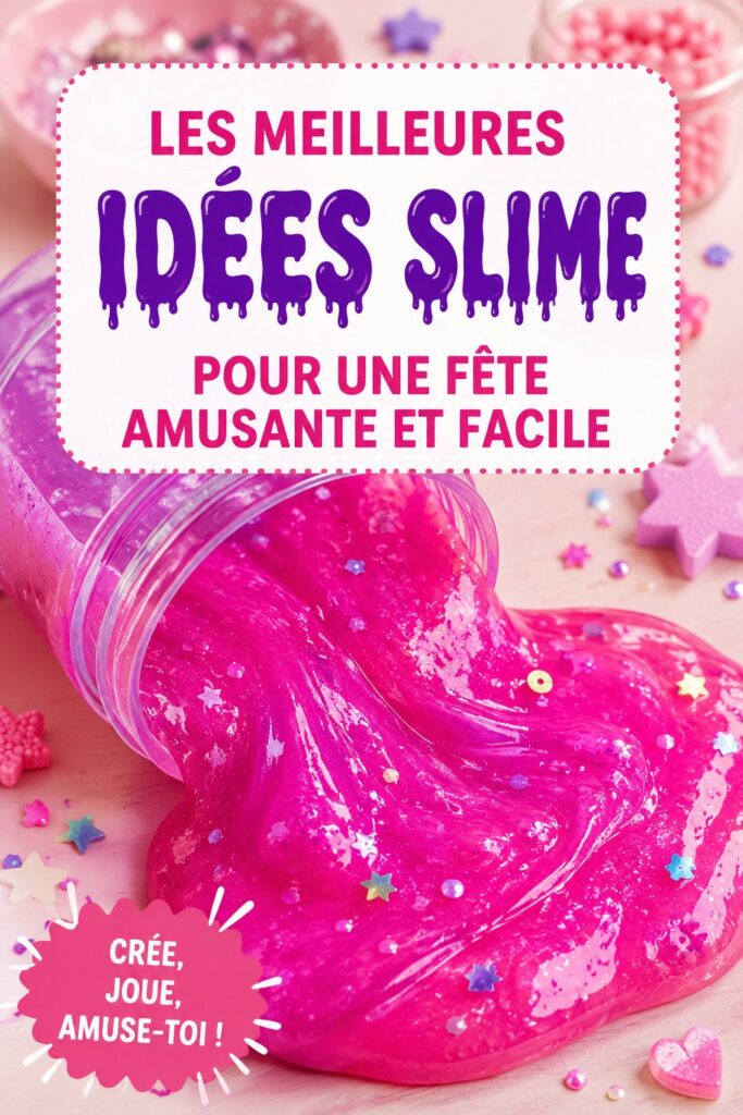 Une fête slime réussie avec des enfants créant du slime coloré