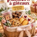 Un panier à gâteaux coloré rempli de délicieuses friandises pour enfants