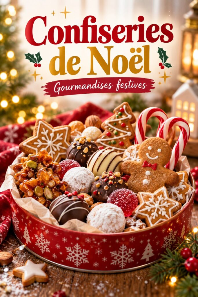 Des confiseries de Noël colorées et festives préparées avec des enfants