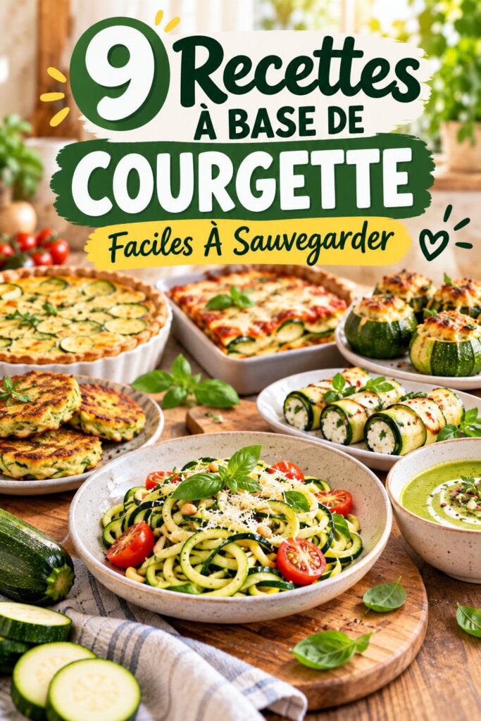 Recettes colorées de courgettes pour lunchbox enfant
