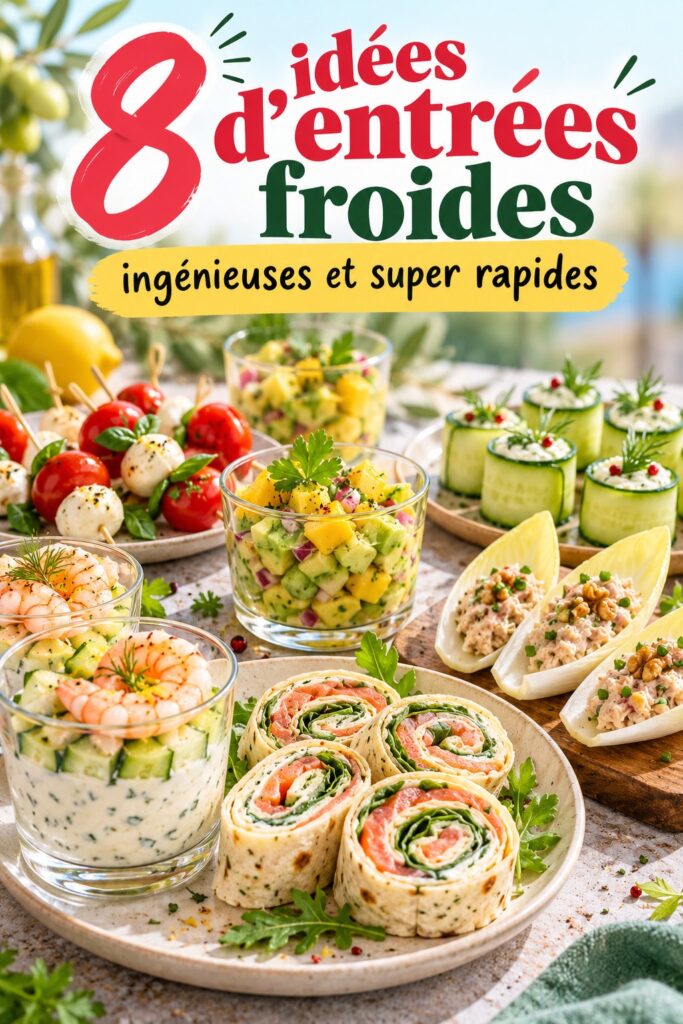 Une lunchbox colorée remplie d'entrées froides saines pour enfants.